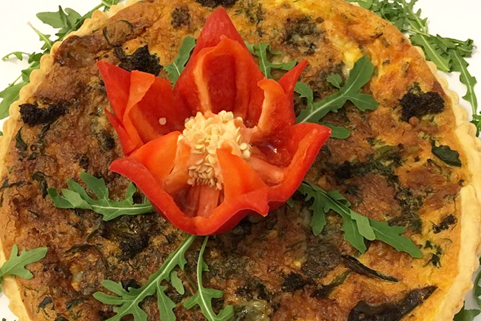 mushroom quiche