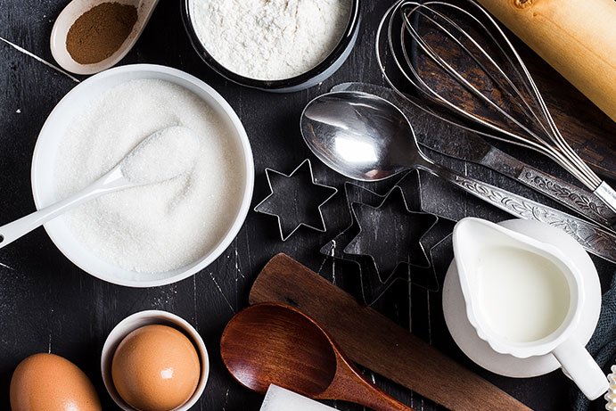 Everything you need to make a mug cake